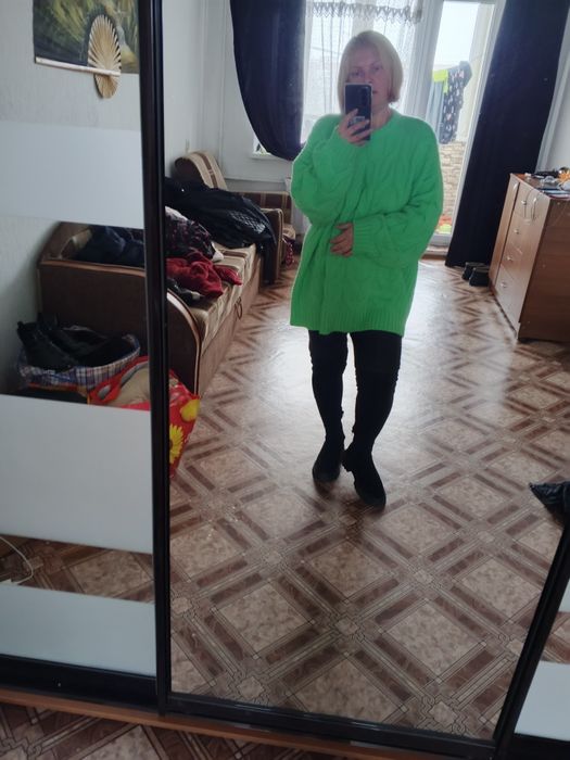 Свитер туника кофта супербатал. Большой размер.