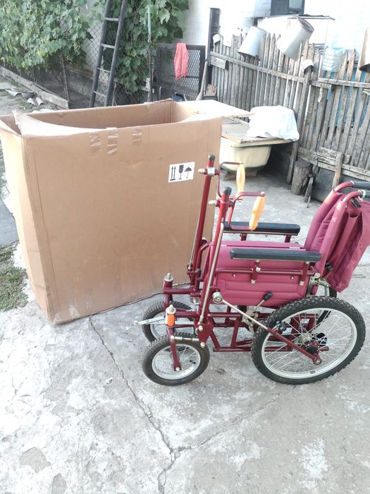 Инвалидное кресло коляска з ручным приводом дорожная ДККС 2-12 Новая