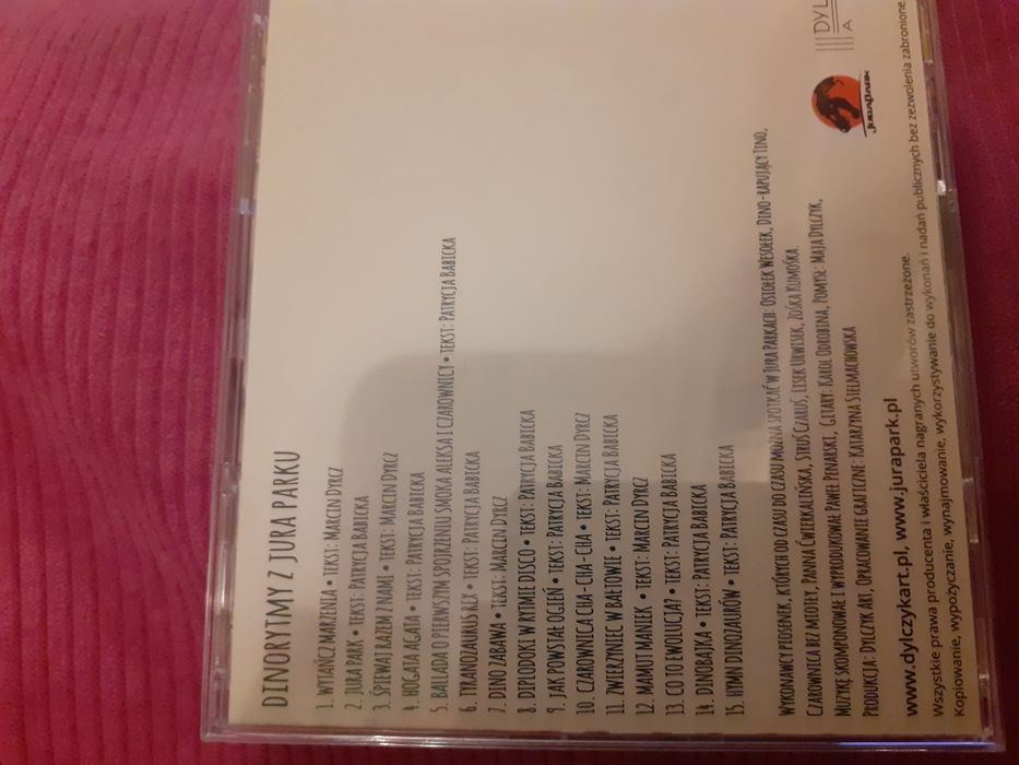 Dinorytmy z Jura Parku. Cd z muzyką