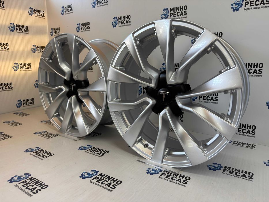 Jantes Look Tesla Model S em 19 (5x114.3) Silver