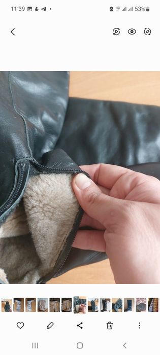 Сапоги зимові шкіра