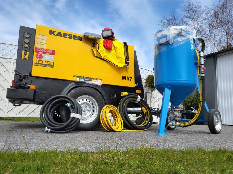 Piaskarka kompresor sprężarka komplet dostawa szkolenie w cenie