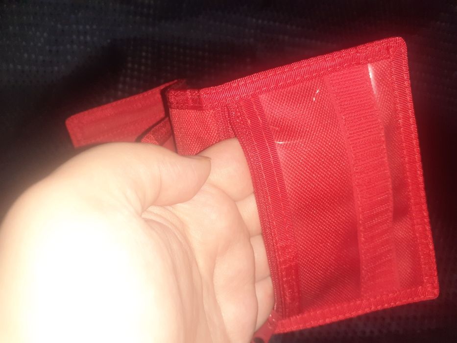 Винтажный колекционный красный тканевый кошелёк