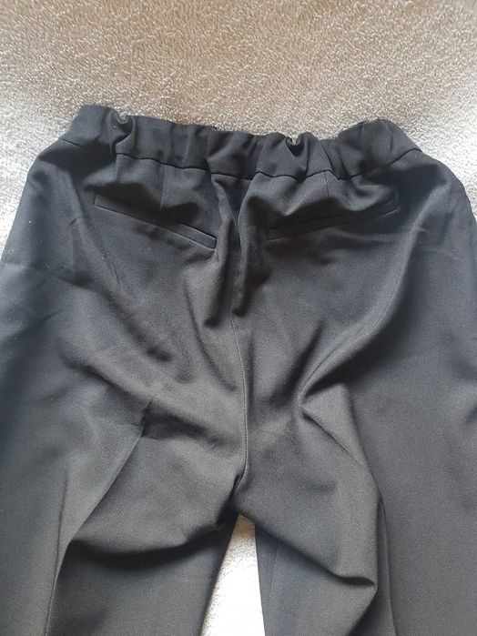 Eleganckie czarne spodnie ciążowe 38