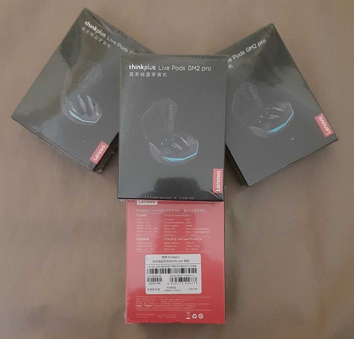 TWS Lenovo GM Pro Bluetooth Новые беспроводные наушники гарнитура.