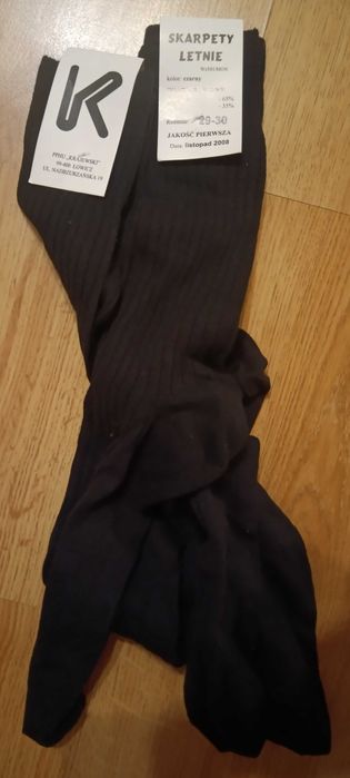 Skarpety letnie wojskowe, skarpetki WP wz. 541/MON rozm. 29-30, 2 pary