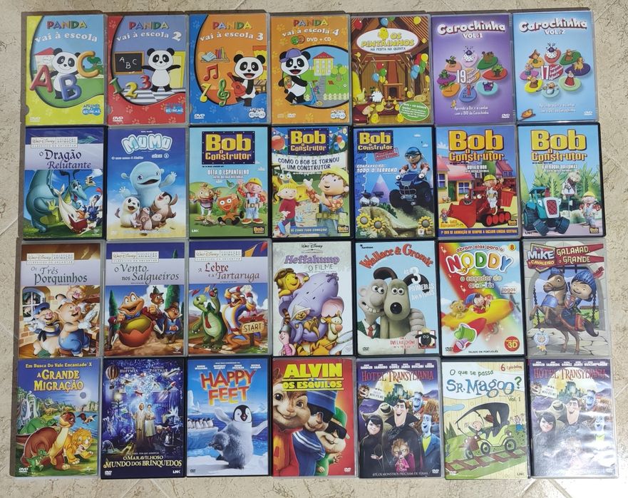 Various DVDs of Movies for Babies and Children: Panda, Bob the Builder, Noddy64552977006594120