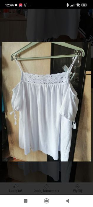 Sprzedam biała tunike 50 52