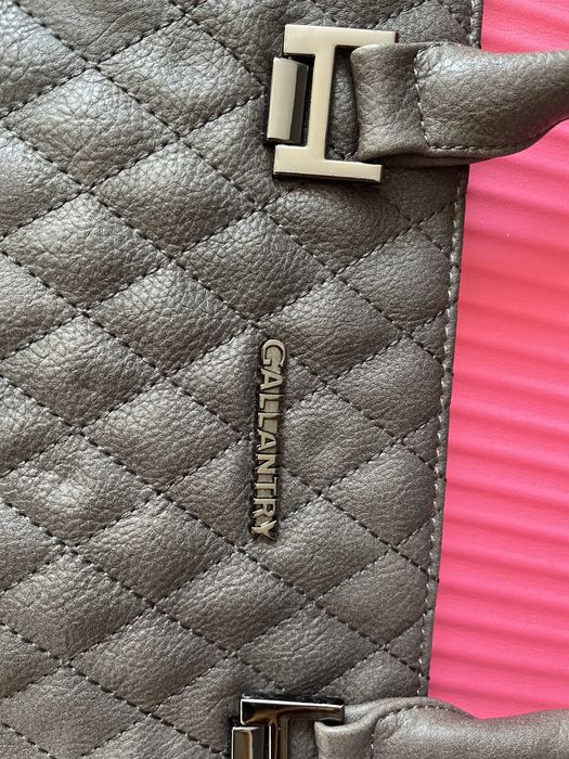 Torebka Gallantry szaro-czarna