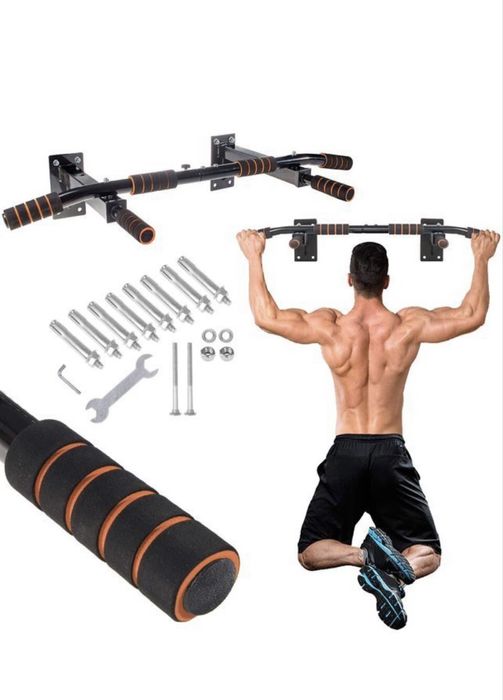 Drążek do podciągania PRO 250 kg – ścienny, wzmocniony, multi chwyt