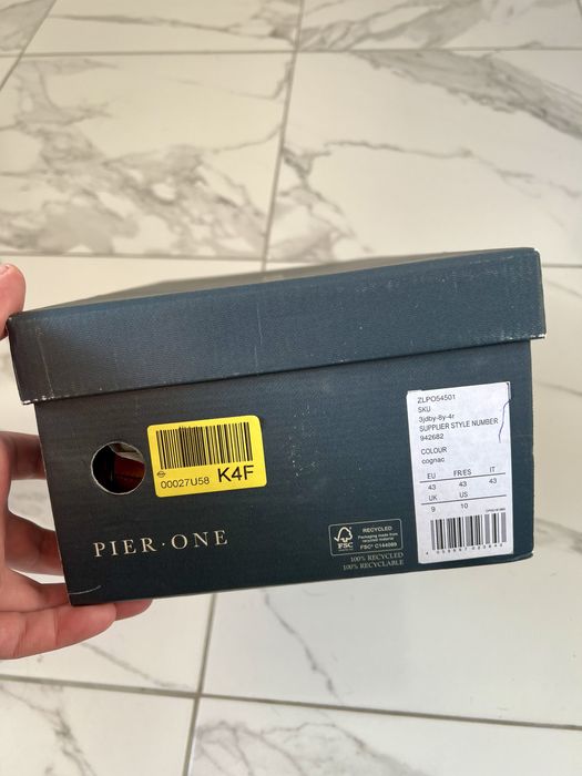 Skorzane buty Pier One 43 Nowe