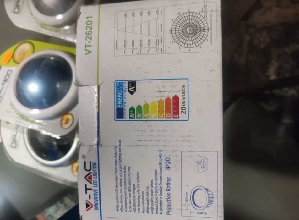 Foco Led - 20 W - 6400 K - classe A++