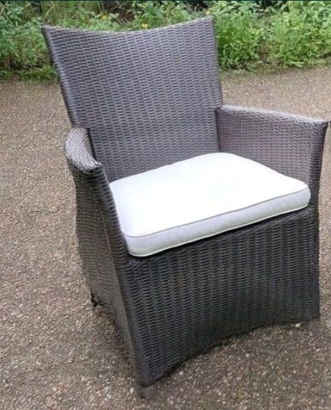 Jeden fotel Ogrodowy Poliratan Jutlandia