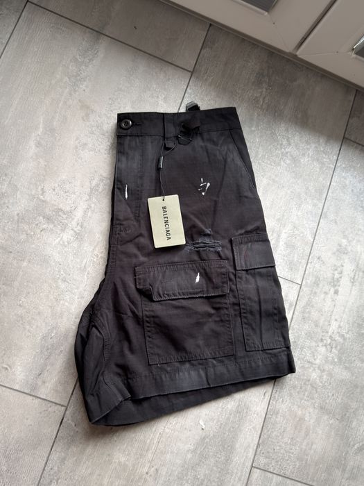 Spodenki Balenciaga Czarne Cargo