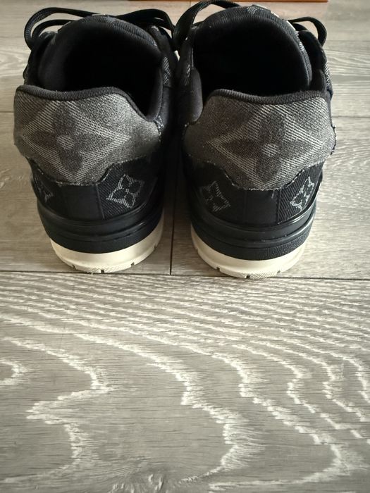 Buty Louis Vuitton LV Trainer Black Monogram Denim 41