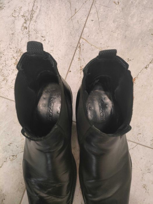 Buty męskie Kazar sztyblety czarne 41 nubuk
