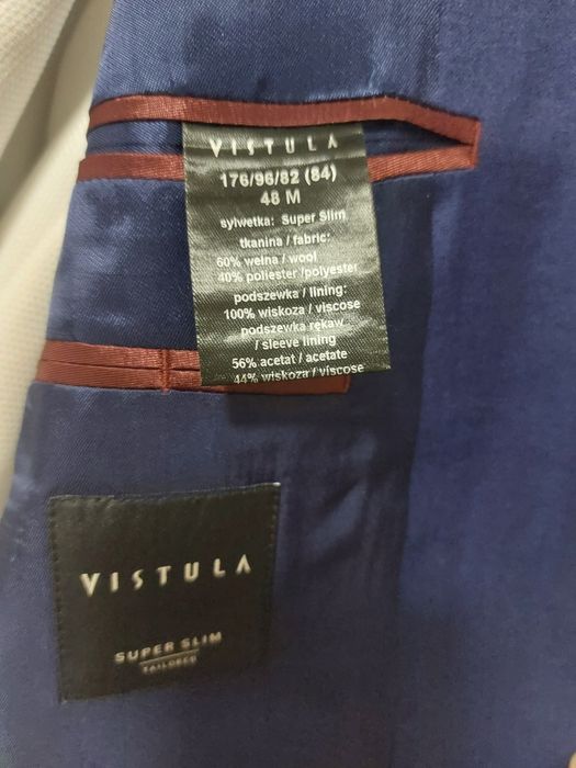 Garnitur i koszula Vistula super slim 176/96/82(84) 48M