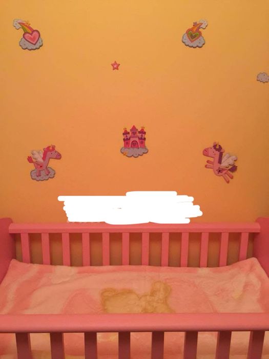 Berço / Cama Bebé Mammut c/ Colchão + Protetor + Edredon