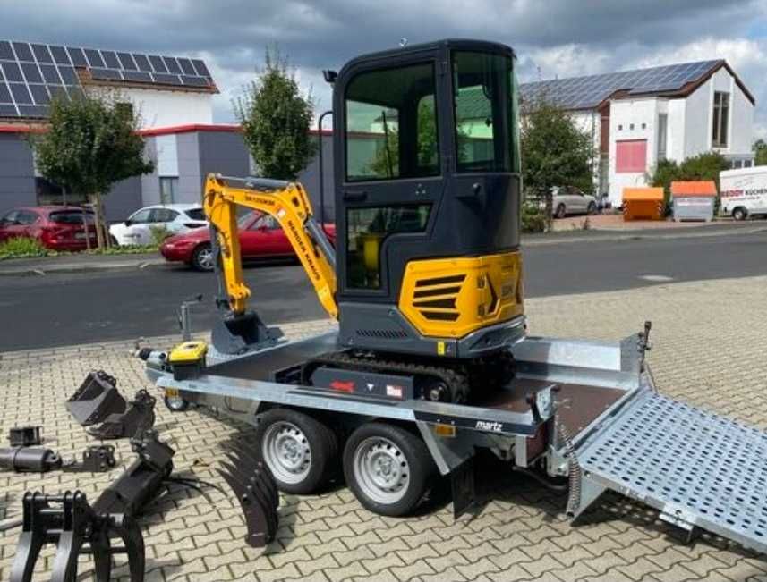 Pack Mini Giratória Berger Kraus BK1250KSR + Reboque + Acessórios