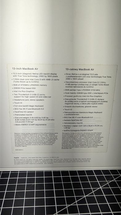 MacBook Air 13 8GB Ram