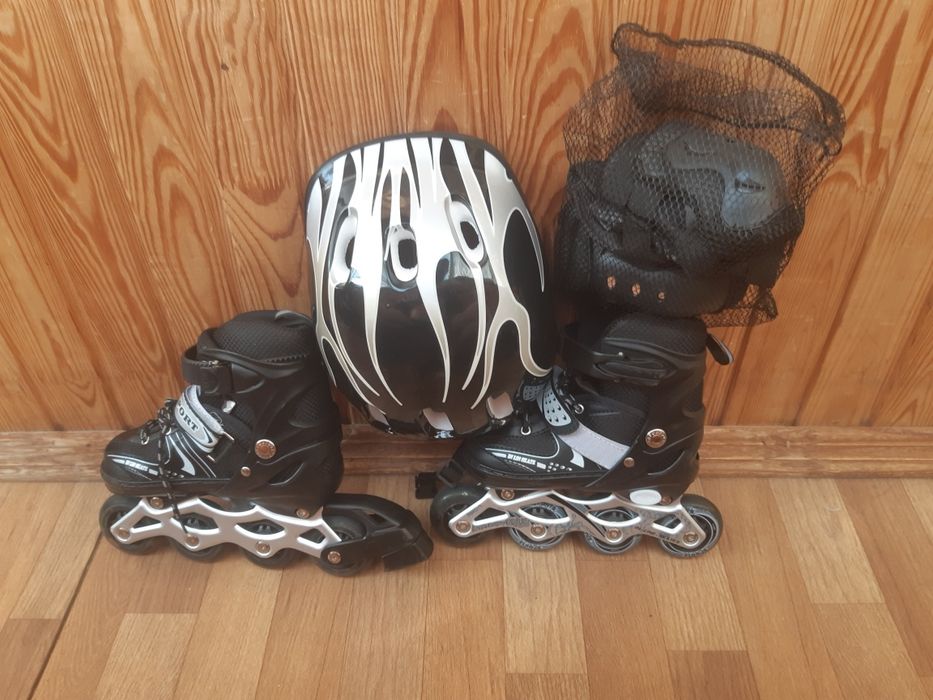 Комплект роликів із захистом і шоломом Happy, розмір 29-33