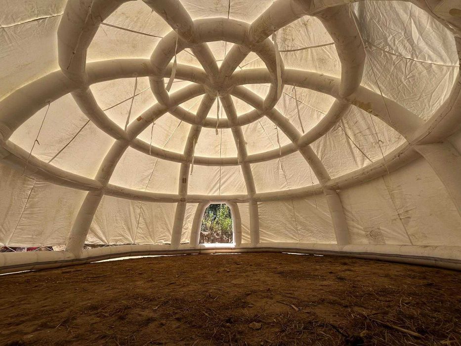 Granda Tenda inflável dome geodesico para eventos (8m) projeção 360