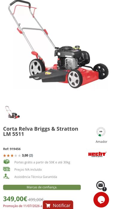 Corta Relva Briggs & Stratton LM5511