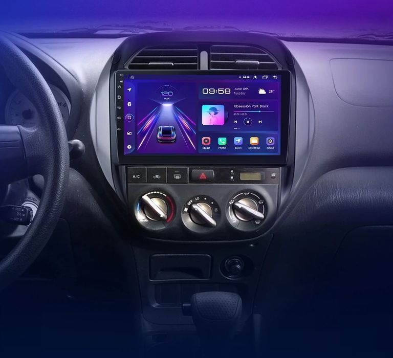 Toyota RAV4 2003–2005 – Radio Android 9” CarPlay