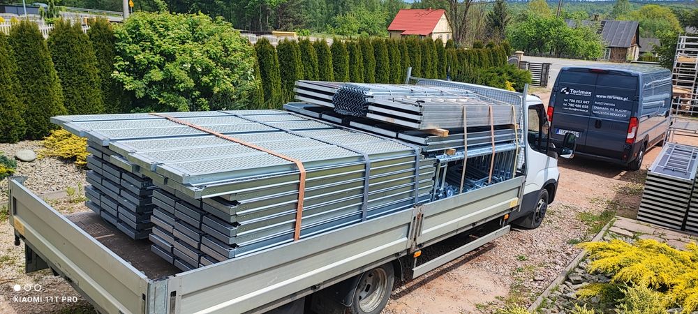 Duży zestaw rusztowanie 215m2 Pletac brutto.
