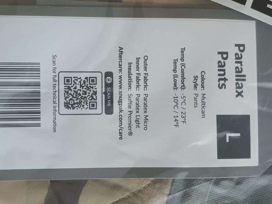 Snugpak костюми L-M