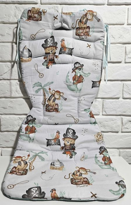 Wkładka do wózka spacerowego VELVET NIEPIKOWANY+BAWEŁNA 100% mięta