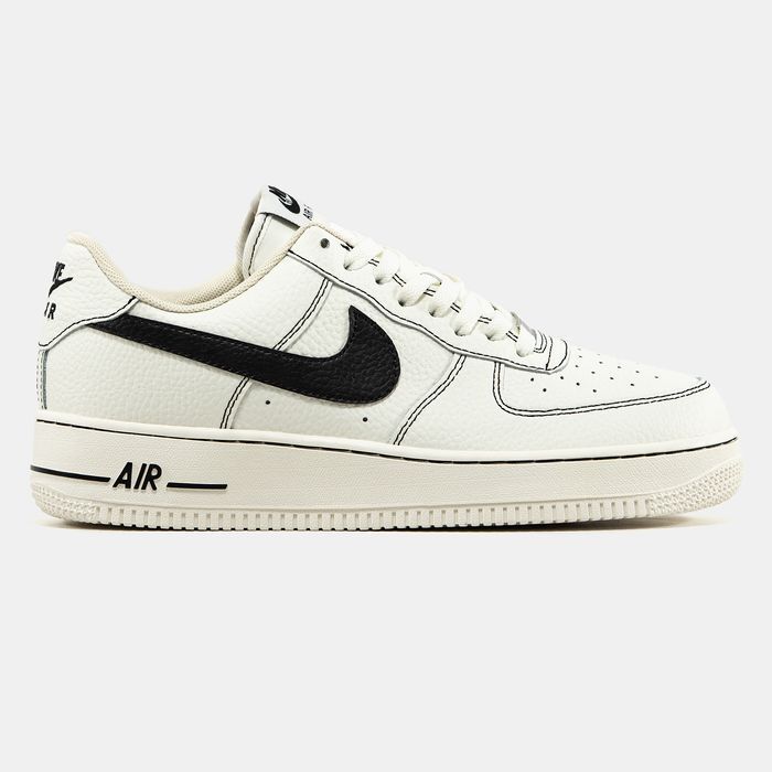 Кросівки Кроссовки Nike Air Force 1 White Black повсякденні