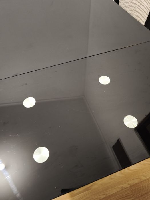 Mesa de refeição em vidro