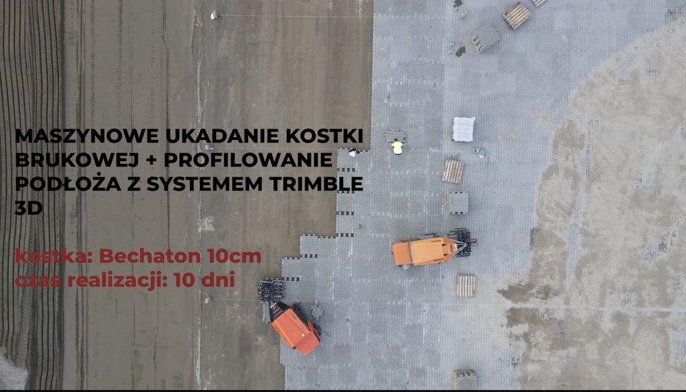 Maszynowe Układanie Kostki Brukowej / System 3D / Cala Polska