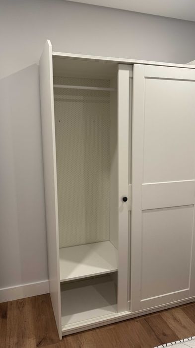 Roupeiro branco 118×55×198 cm
