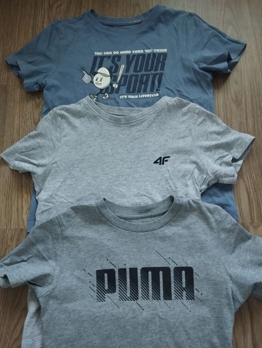 koszulka chłopięca T shirt 134 Puma 4F