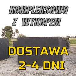 Szambo Betonowe Betonowy Zbiornik na gnojowice Kompleksowo z wykopem