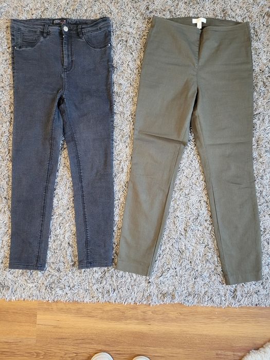Spodnie oliwkowe H&M 38