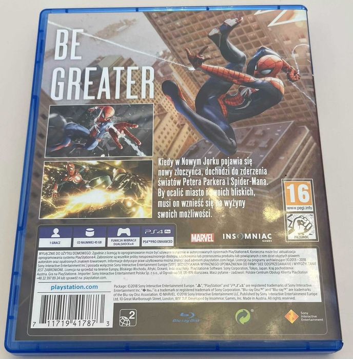 Spider Man PS4/PS5 PL Dubbing