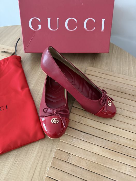 Balerinki Gucci Mokasyny GG Espadryle Marmont