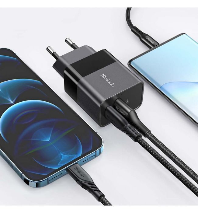 Ładowarka sieciowa Mcdodo CH-1952 USB + USB-C, 20W + kabel USB-C do