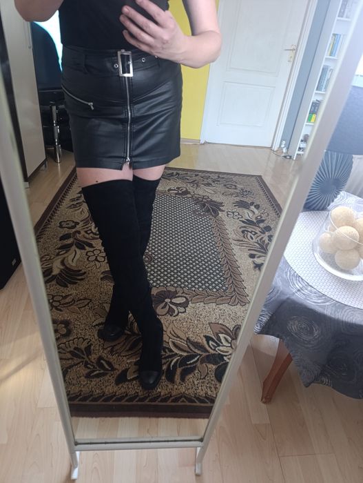 Botki 39 długie ,długość cholewki  74 cm m