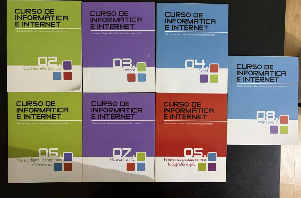 7 Livros Curso de Informática e Internet | Windows 7, Word, Excel