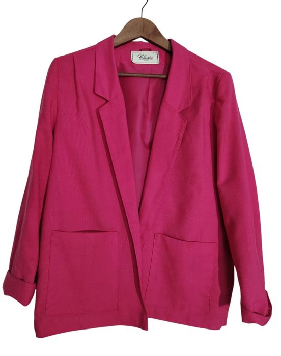Classics Debenhams świetna marynarka fuksja XL 50% modal idealny stan