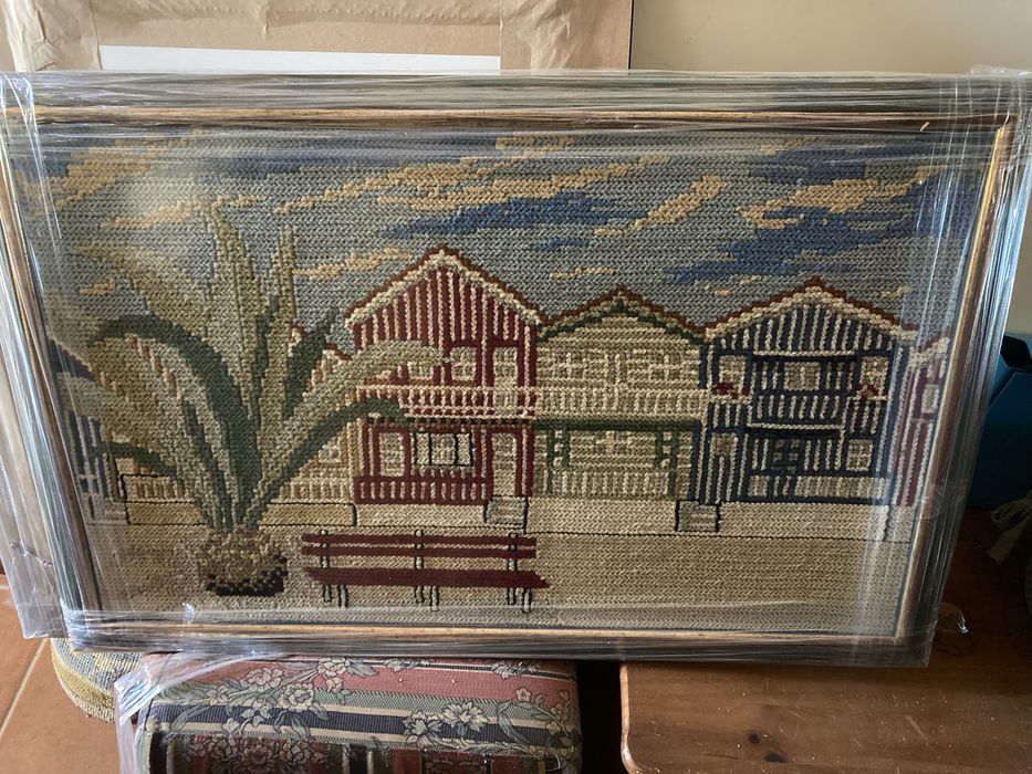 Quadro de arraiolos costa nova c/palmeira