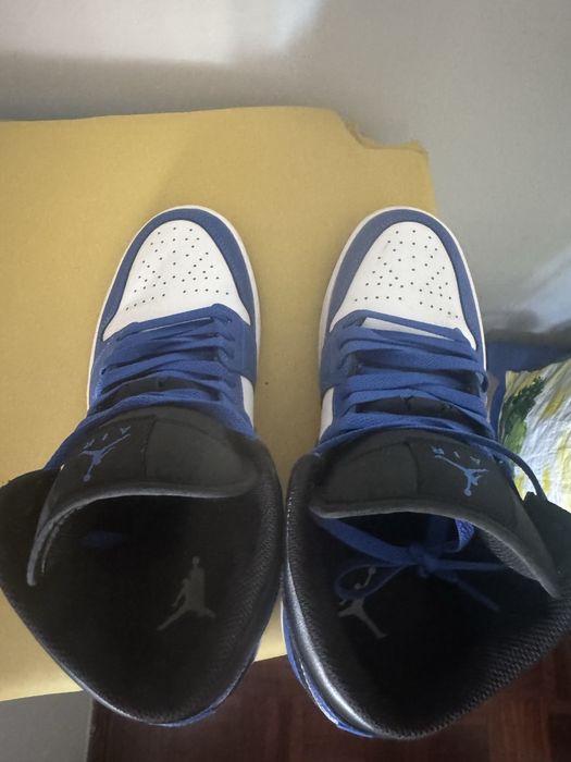 Air Jordan 1 MID Game Royal Azul Preto e Branco