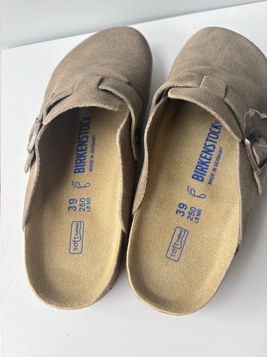 Klapki birkenstock boston 39 bezowe