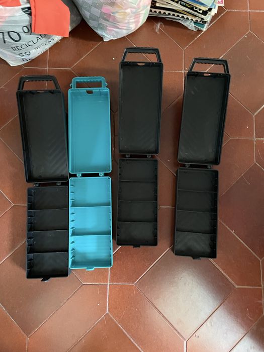 Conjunto 4 caixas cassetes