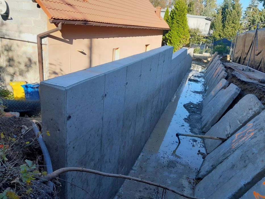 Żelbety, mury oporowe, płyty fundamentowe, baseny, stropy