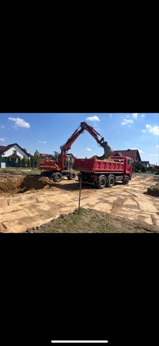 Uslugi koparka kolową-uslugi transportowe